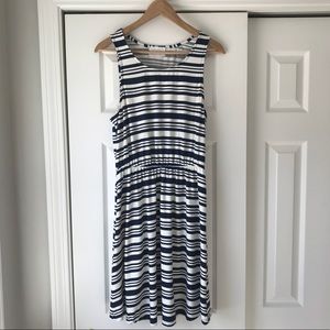 Blue and White Striped Summer Dress by French Grey